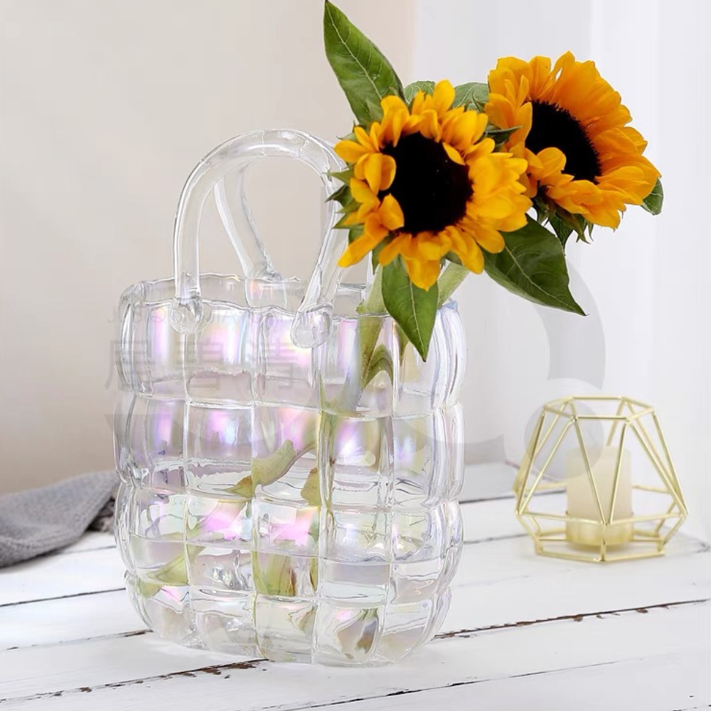 Glamour Glass Handbag Vase