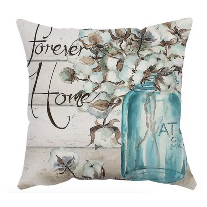 Floral Embrace Cushion Cover