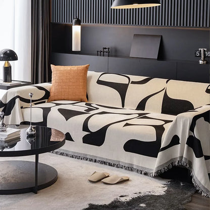 Monochrome Chic Sofa / Couch Cover