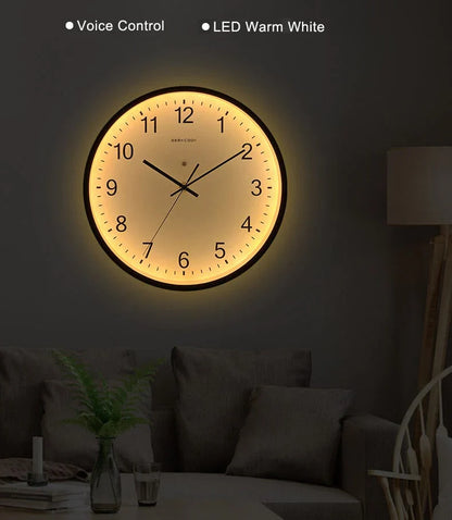 Reloj de pared luminoso de 12''