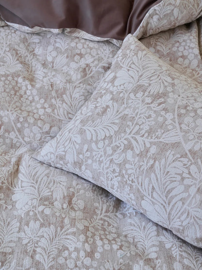 Textured Vintage Botanical Washed Cotton Bedding Set