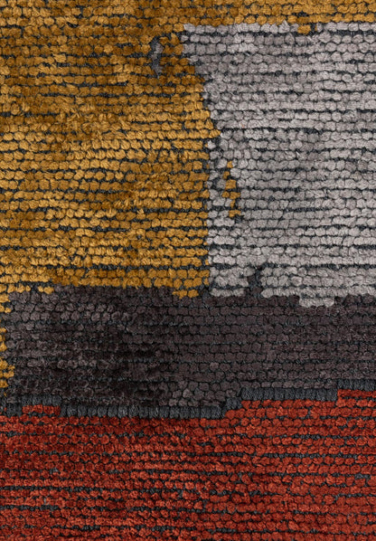 Hamburg Dark Terra - Mustard Rug