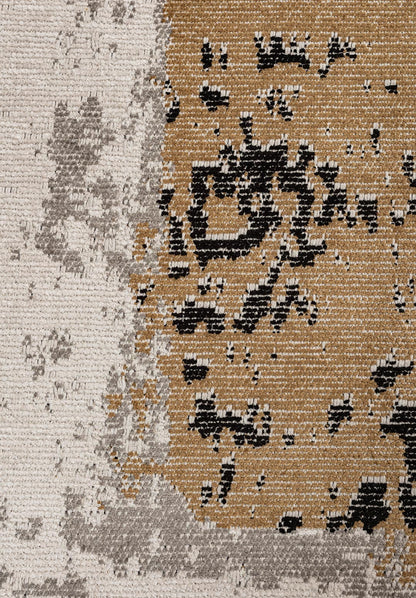 Cannes Black - Light Brown Rug