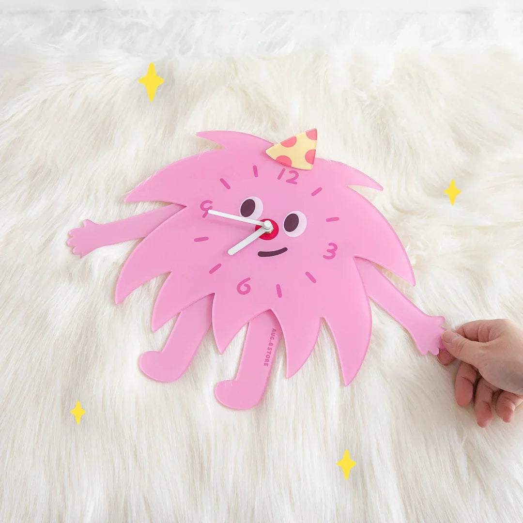 Whimsical Party Monster Acrylic Clock