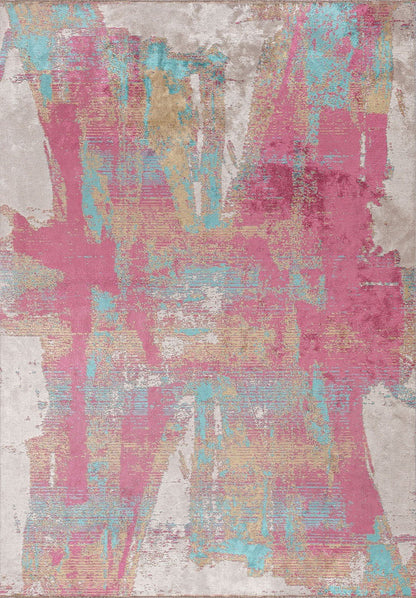 Nice Pink - Bone Rug