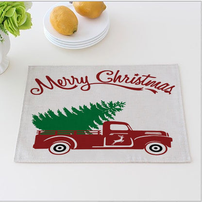 Holiday Plaid Dinner Mats