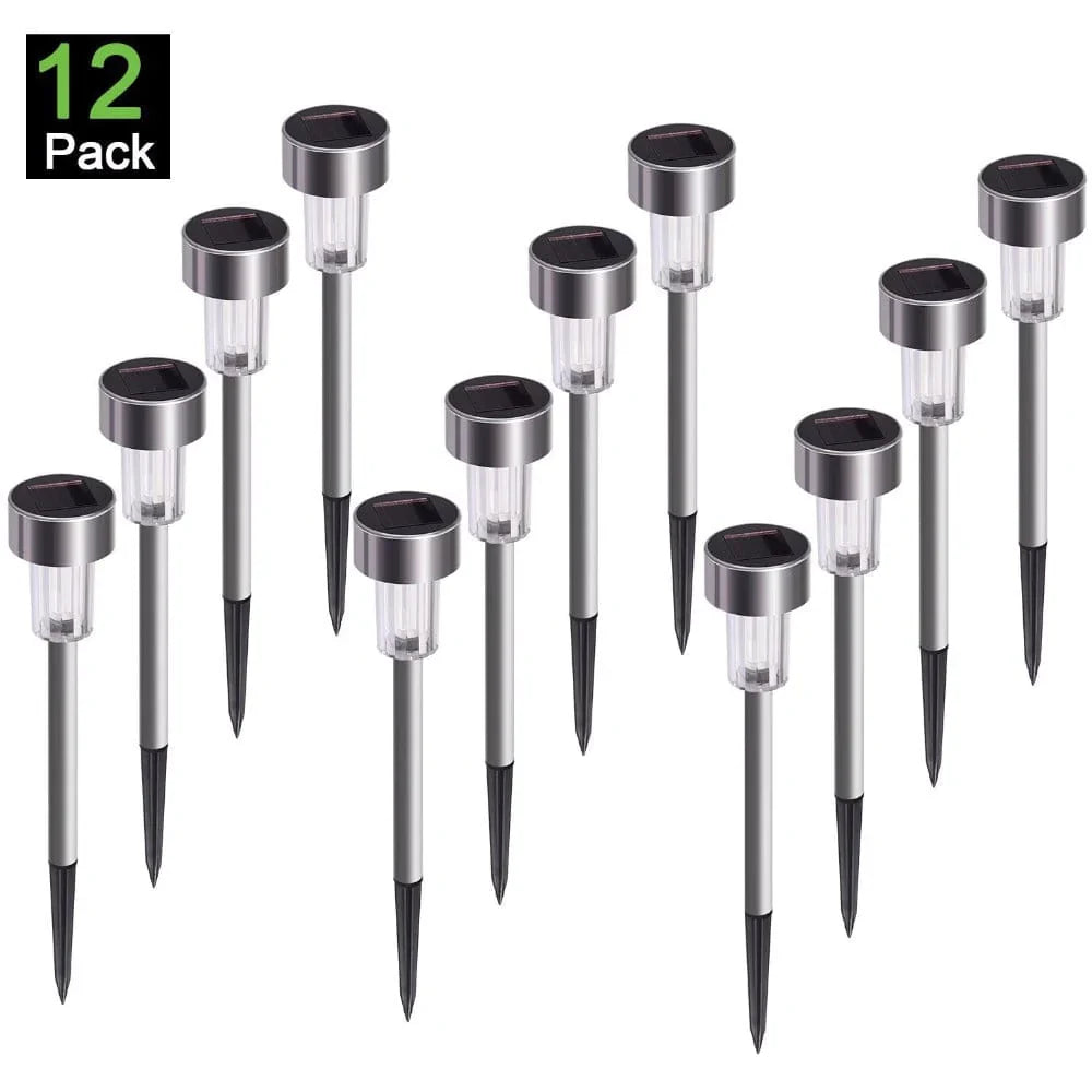 12Pcs LED Solar Garden Powered Lamp