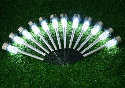 12Pcs LED Solar Garden Powered Lamp