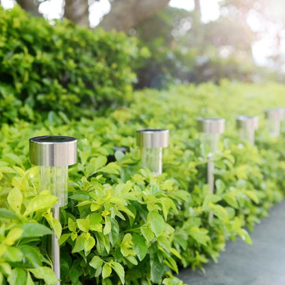 Lámpara LED solar para jardín de 12 piezas