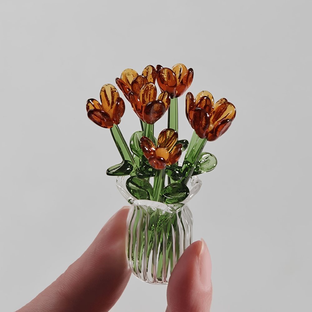 Glass Flower Bouquet