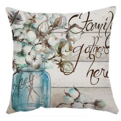 Floral Embrace Cushion Cover