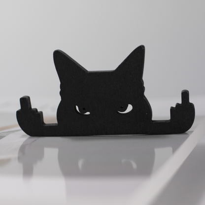 Irritated Cat Figurine