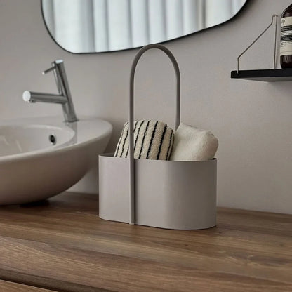 Matte Solid Color Metal Organizer Caddy