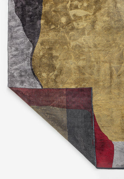 Miami Black - Gold Rug