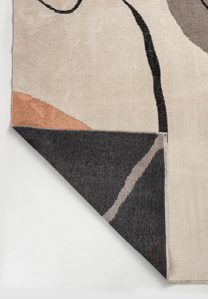 Lagos Dark Grey - Ecru Rug