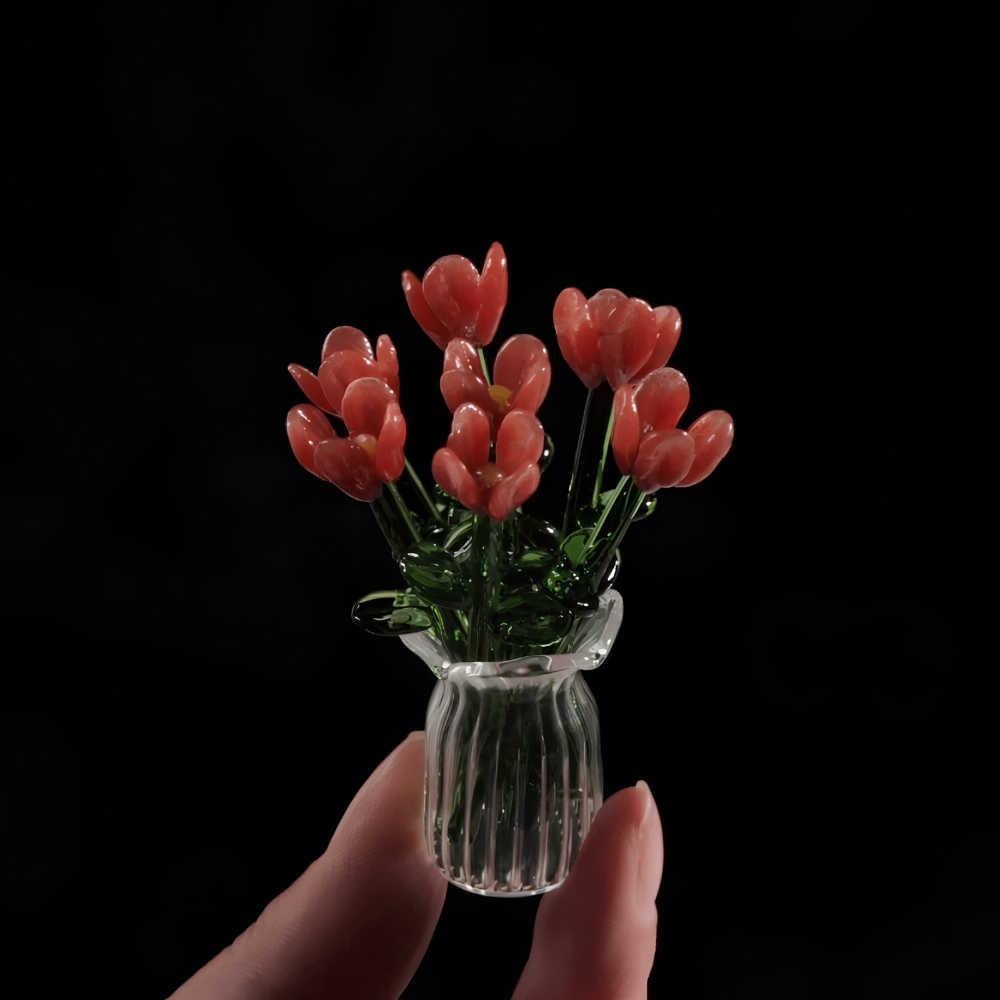 Glass Flower Bouquet