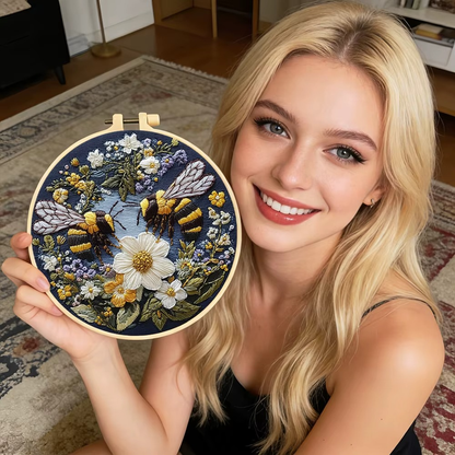 Honeycomb™ | Busy Bees Embroidery Kit
