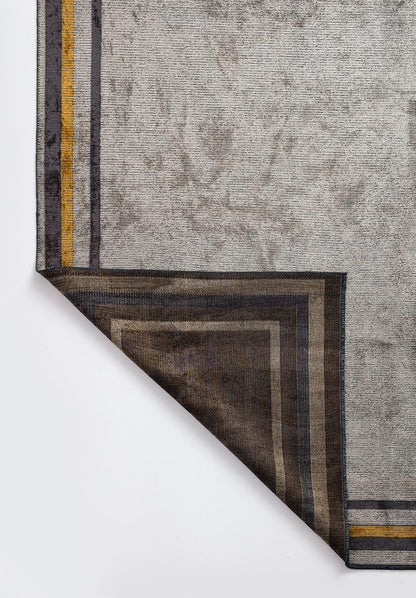 Dresden Charcoal - Beige Rug