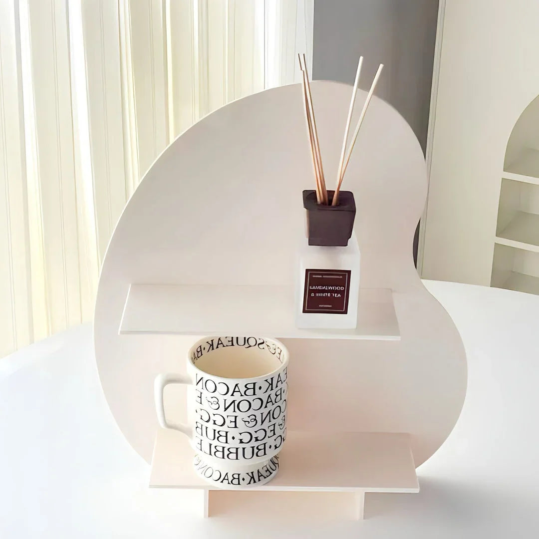 Irregular Wavy Acrylic Desktop Organizer & Display Shelf