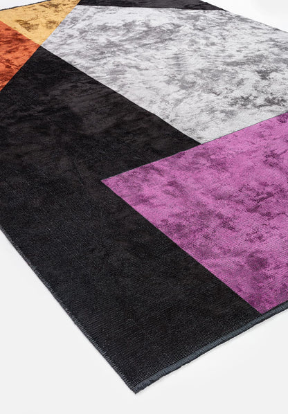 Chicago Black - Rust Rug
