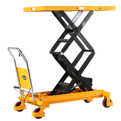 APOLLOLIFT Double Scissor Hydraulic Lift Table/Cart 1760Lbs Capacity 59" Lifting Height Industrial & Scientific Lift Tables Material Handling Products Pulling & Lifting