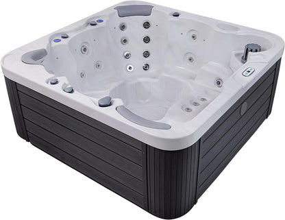 Jersey 6 - Person 46 - Jet Hot Tub,Ice White Hot Tubs Hot Tubs & Supplies Lawn & Garden Patio Pools