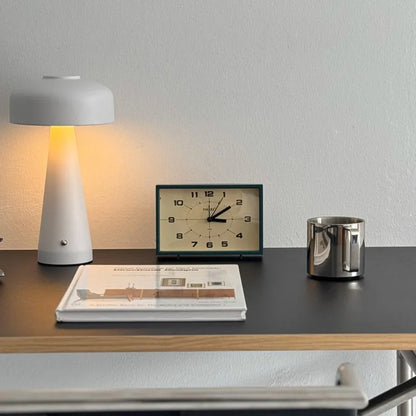 Matte Retro Analog ABS Table Clock