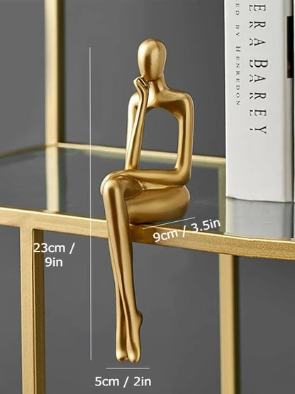 Golden Abstract Figurines