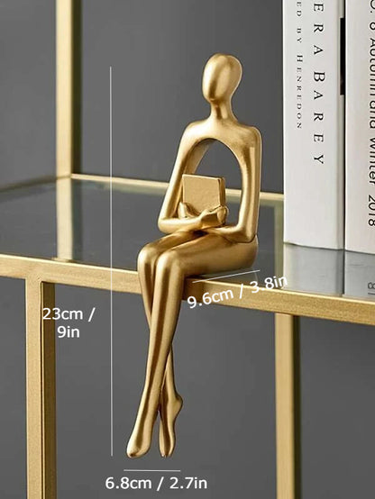Golden Abstract Figurines