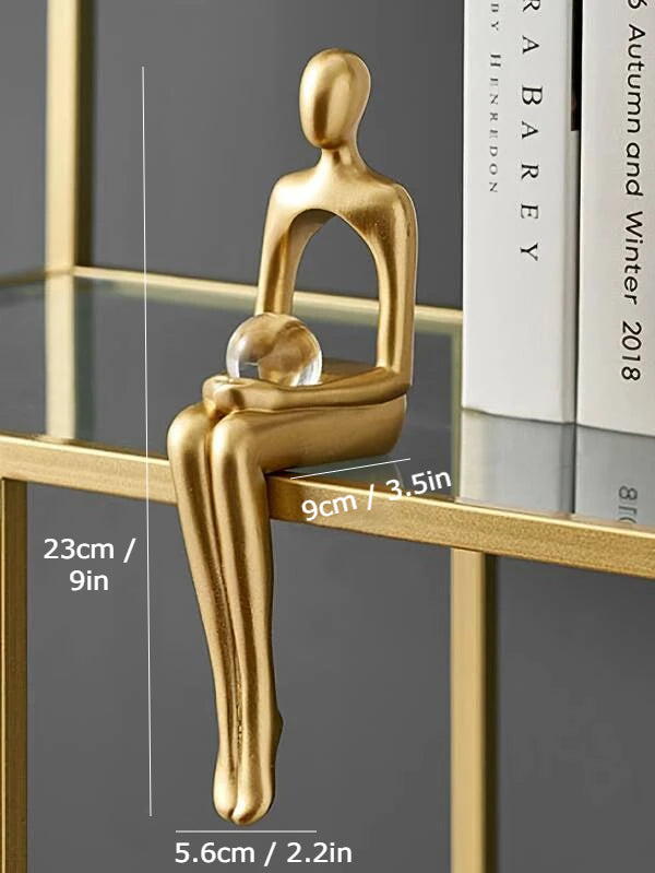 Golden Abstract Figurines