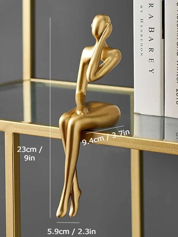 Gold Abstract Figurines