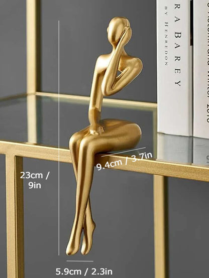 Golden Abstract Figurines