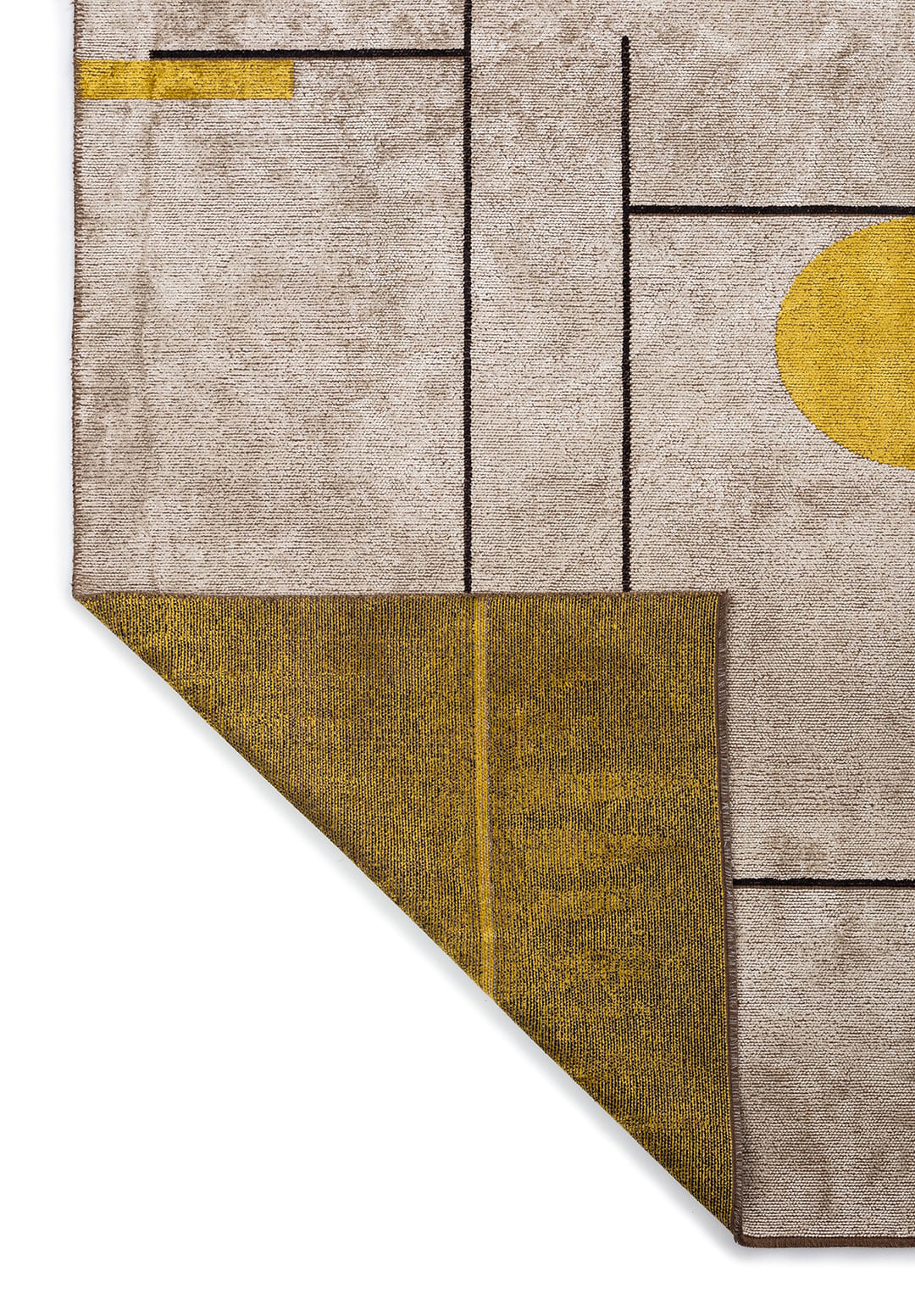 Circus Bone - Yellow Rug area carpet area rug carpet Color_Beige Color_Black Color_Yellow MARRAKESH Material_Cotton & Viscose Rug2023