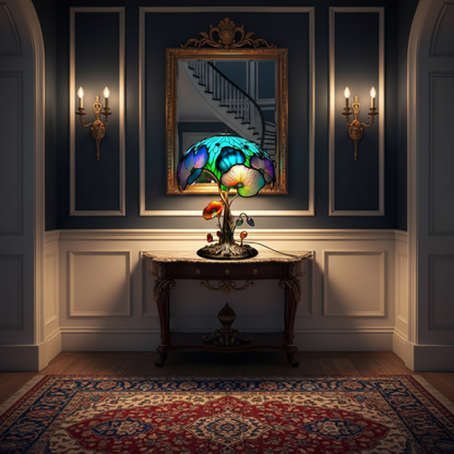 Boho-Chic Pilz-Blumenlampe