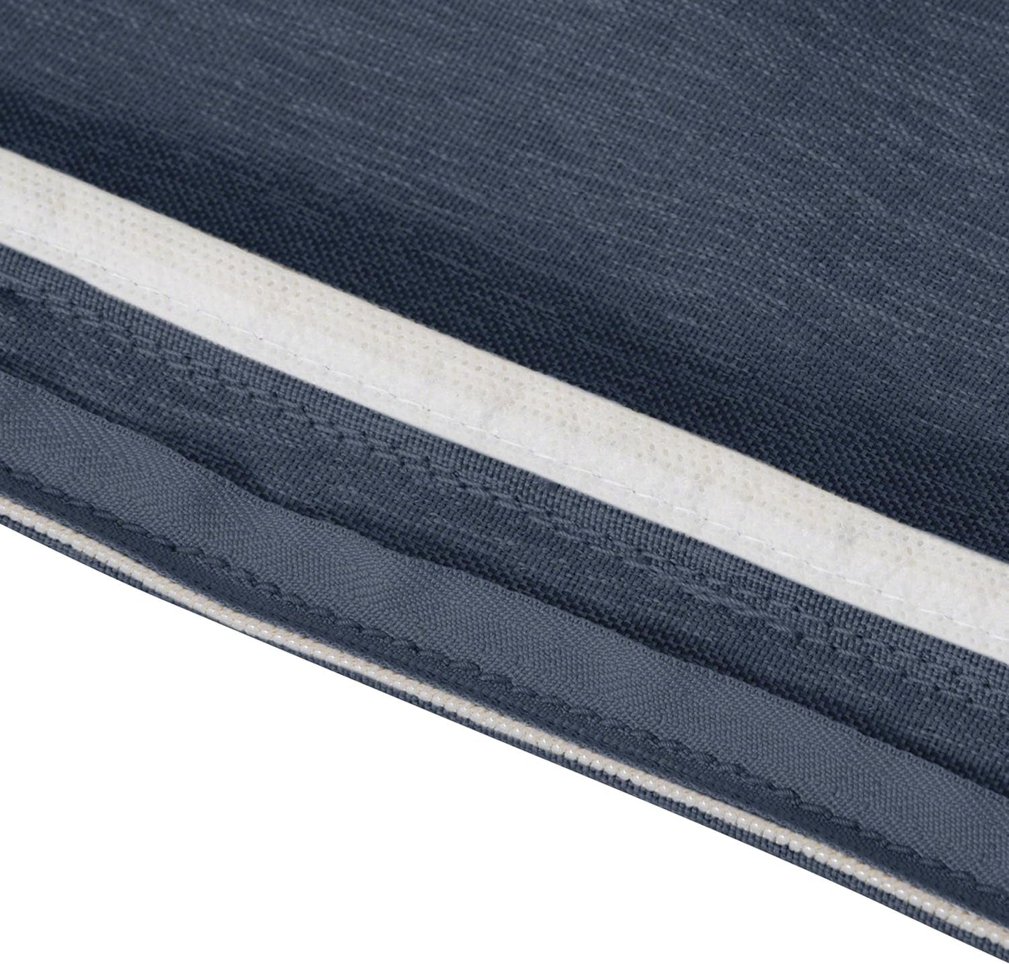 Classic Accessories Water-Resistant 54 X 18 X 3" Patio Bench/Settee Cushion Cover, Heather Indigo Cushion Covers Lawn & Garden Patio Patio Furniture & Accessories