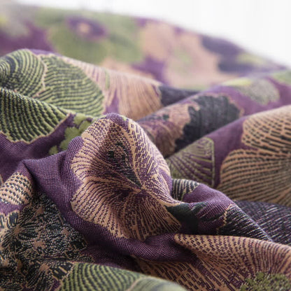 Blossom Floral Cotton Gauze Reversible Quilt