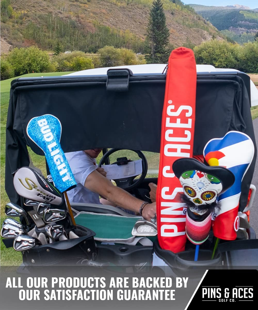 Pins & Aces Beer Sleeve 7-Can Insulated Cooler Sleeve - Stores up to 7 Cans Discreetly in Your Golf Bag - Keeps Canned Beverages Cold on the Golf Course - Fits Most Golf Bags Styles & Types Camp Kitchen Camping & Hiking Coolers Outdoor Recreation Sports & Outdoors