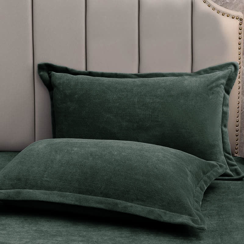 Solid Color Fleece Pillowcases(2PCS)