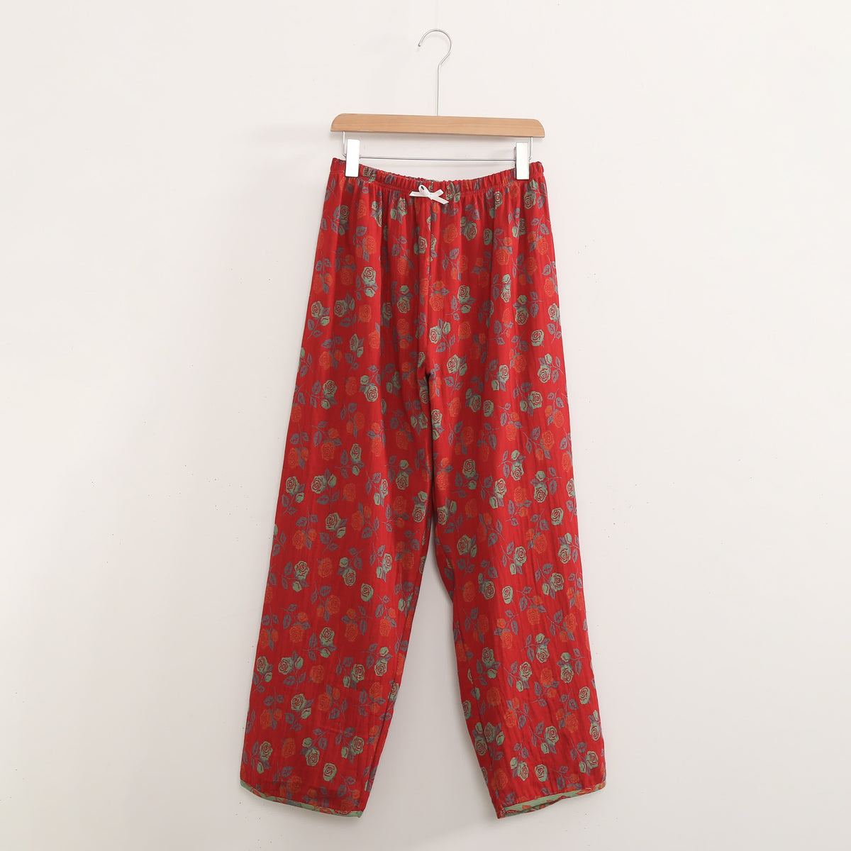 Plus Size Rose Cotton Pajama Set