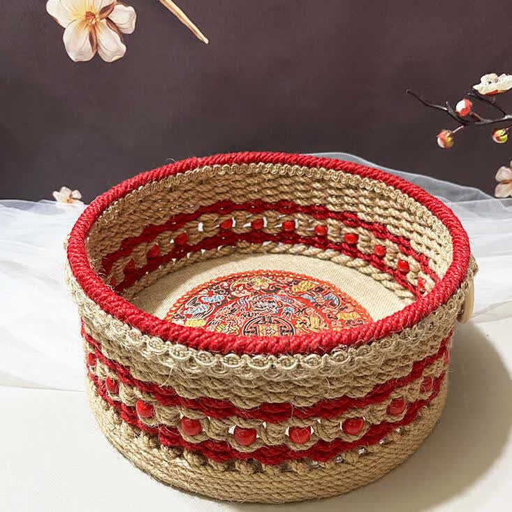 Handmade Hemp Rope Storage Basket