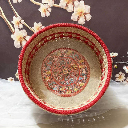Handmade Hemp Rope Storage Basket