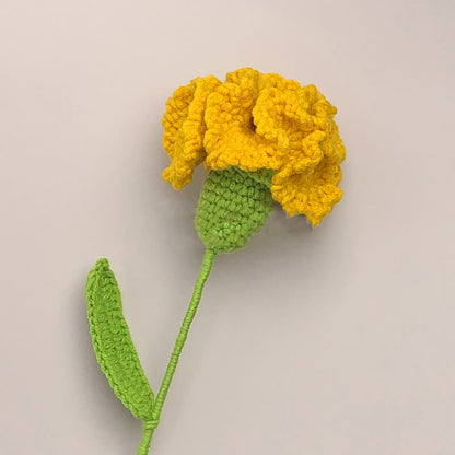 Handmade Knitted Crochet Carnation