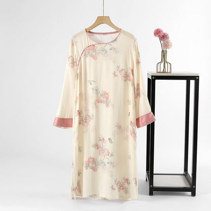 Floral Butterfly Soft Satin Loungewear