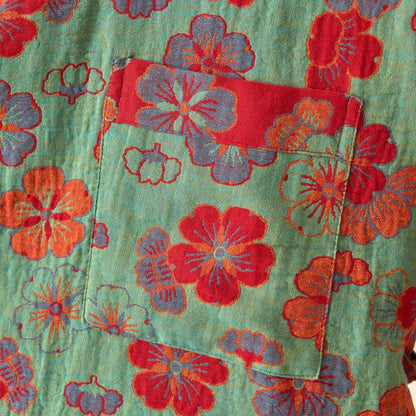 Plum Blossom Cotton Gauze Kimono Robe