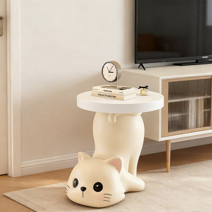 White Cat Chic Side Table