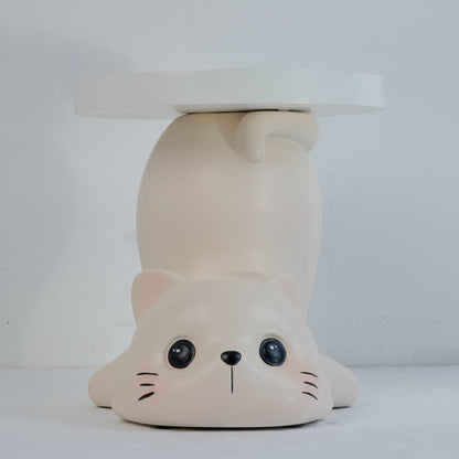 White Cat Chic Side Table