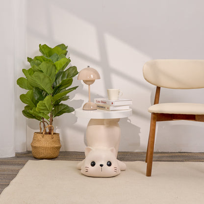 White Cat Chic Side Table