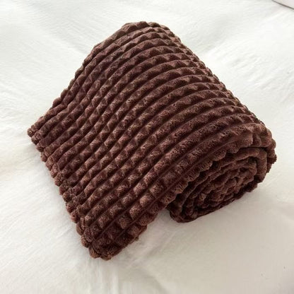 Plaid Thick Warm Throw Blanket
