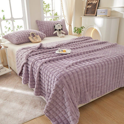 Plaid Thick Warm Throw Blanket
