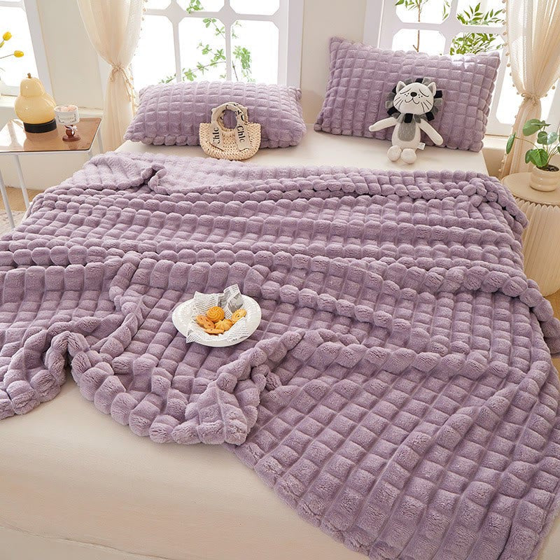 Plaid Thick Warm Throw Blanket